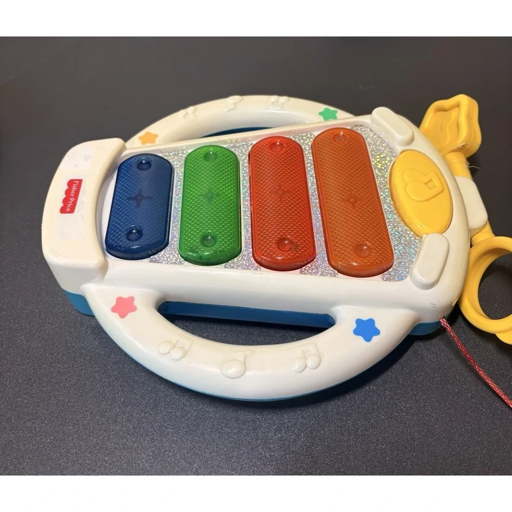 Fisher Price SPARKLING SYMPHONY XYLOPHONE Vintage 2 Sides Play Toy Tested-Works